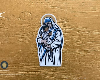 3.5" Saint Mother Teresa of Calcutta Vinyl Sticker