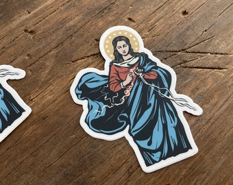 3" Our Lady Undoer of Knots Vinyl Sticker
