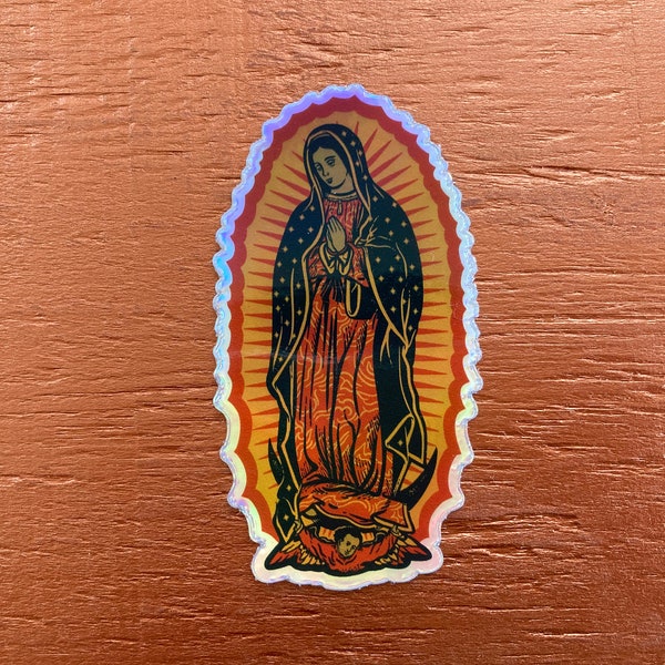 3" Holographic Our Lady of Guadalupe Sticker
