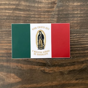 4&quot; Cristero Flag Vinyl Sticker