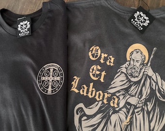 Camiseta para adultos de San Benito de Nursia