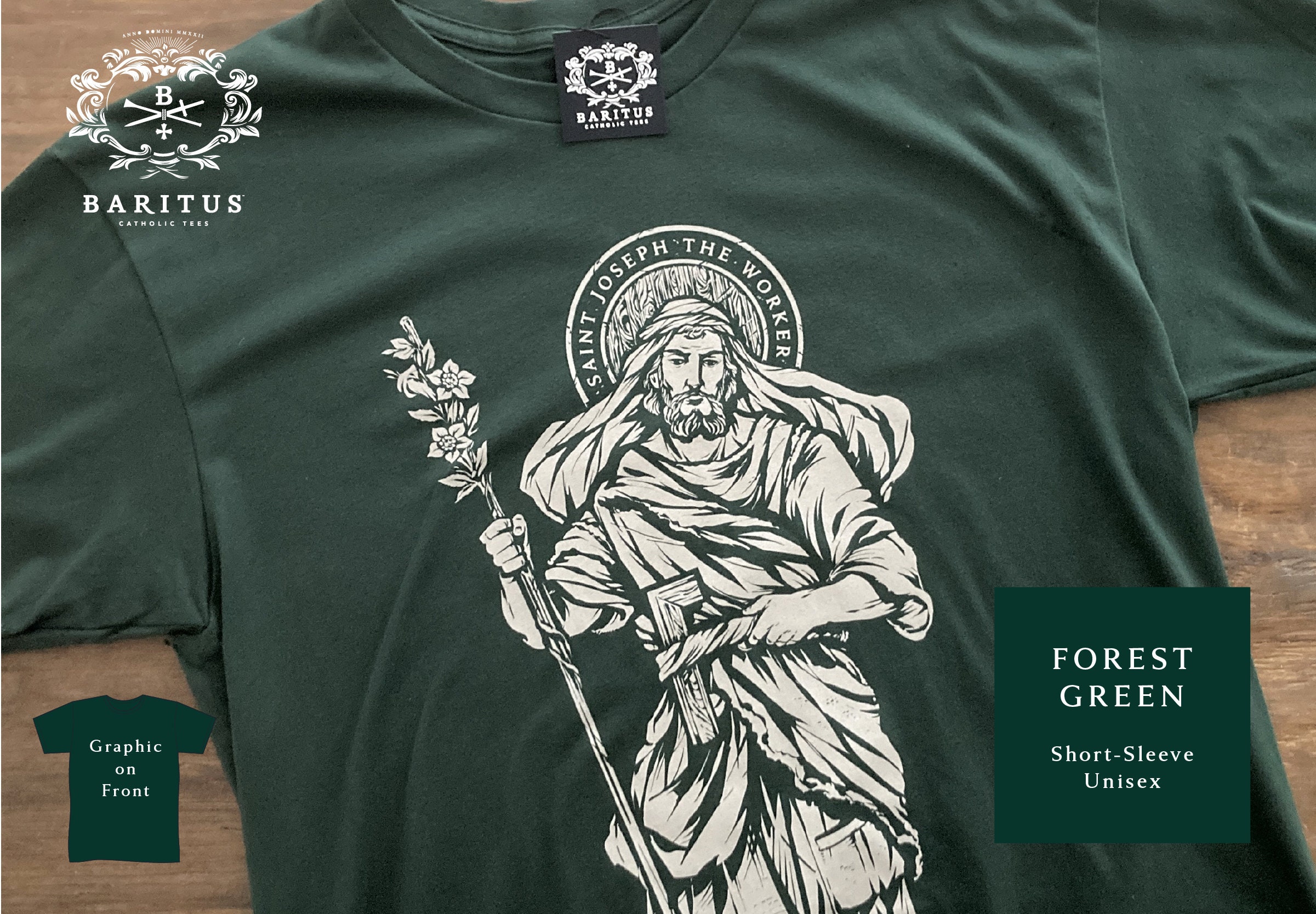 Adult Saint Joseph the Worker Tee - Etsy