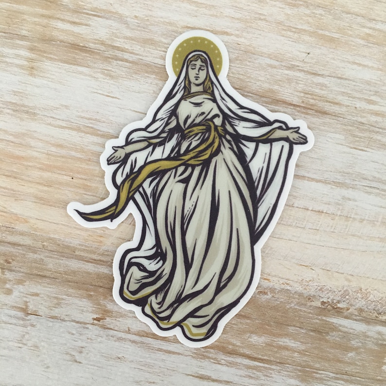 3 Our Lady of Good Help Vinyl Sticker image 0
