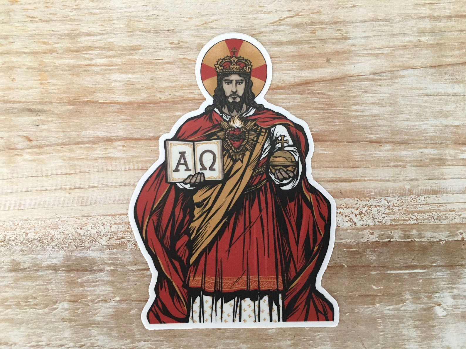 Large 4 Ave Christus Rex Sticker Etsy