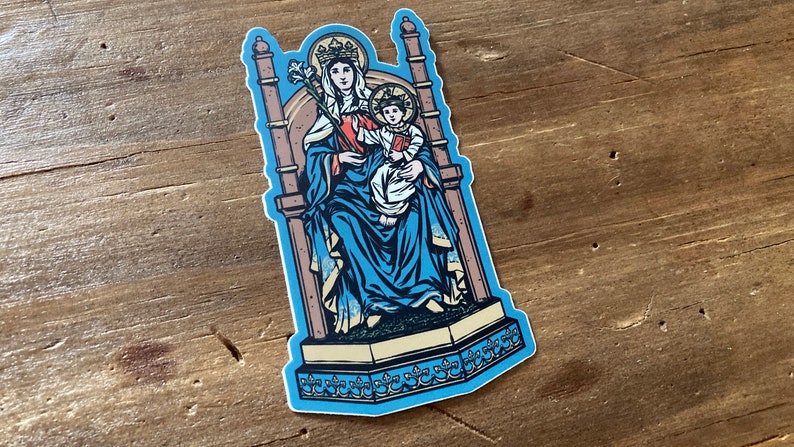 4 Our Lady of Walsingham Vinyl Sticker image 1