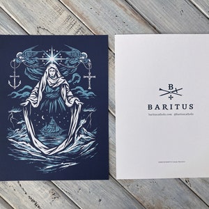 Stella Maris grote print van 8,5 x 11 inch