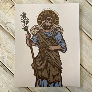 Saint Joseph the Worker 8.5" x 11" Large Print