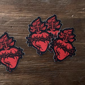 3&quot; Sacred Heart Vinyl Sticker