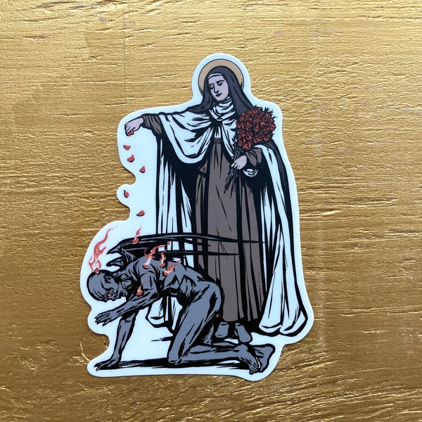 4" Saint Thérèse of Lisieux Vinyl Sticker