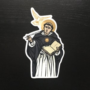 3&quot; Saint Thomas Aquinas, The Angelic Doctor Sticker