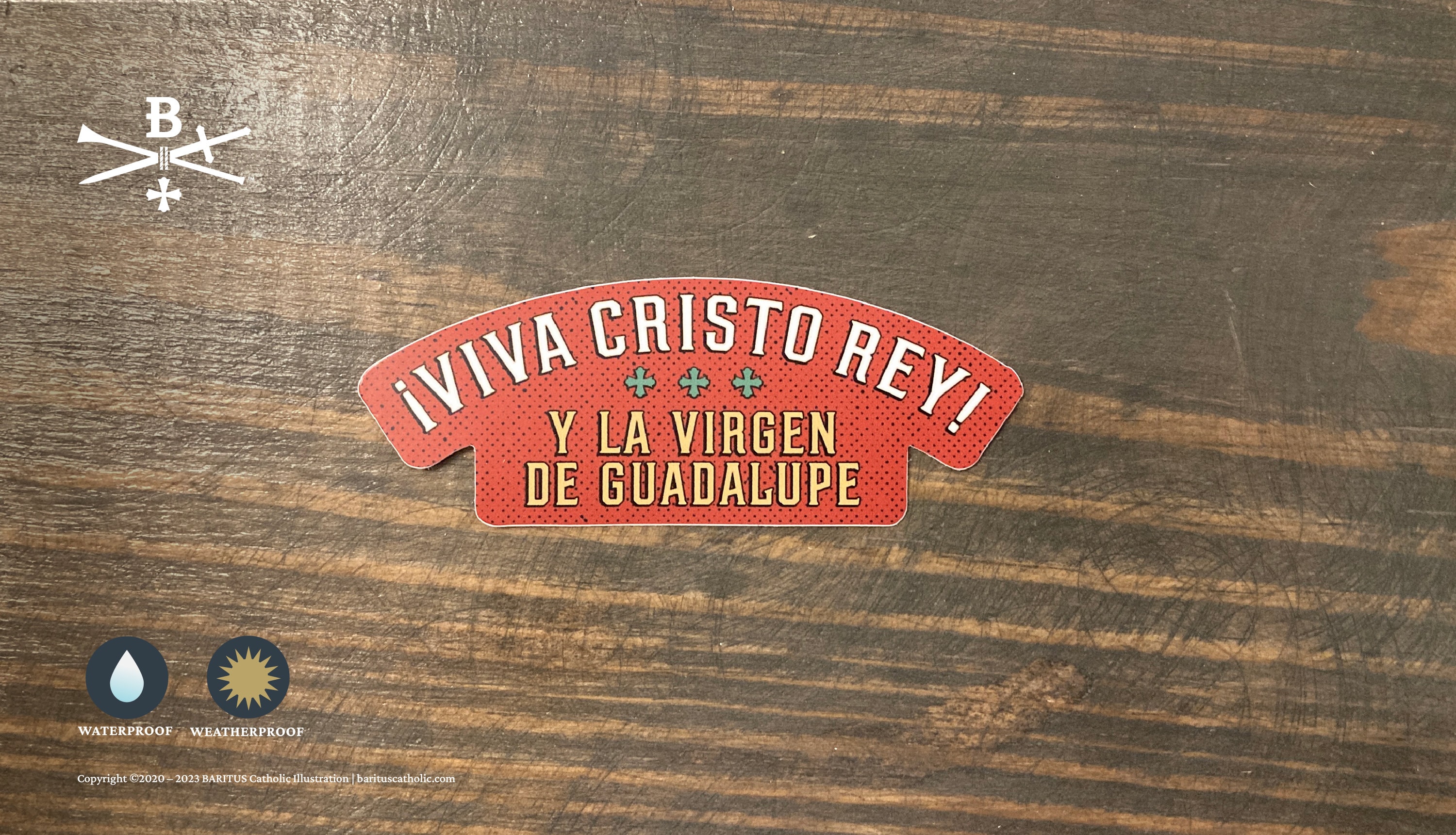 4" ¡Viva Cristo Rey! Vinyl Sticker