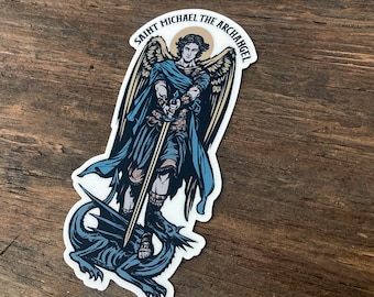 Saint Michael the Archangel 5" Vinyl Sticker