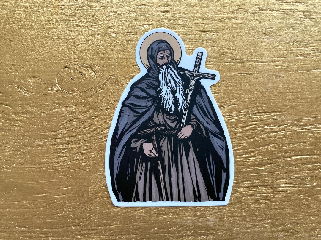 3 Saint Anthony the Great Vinyl Sticker - Etsy
