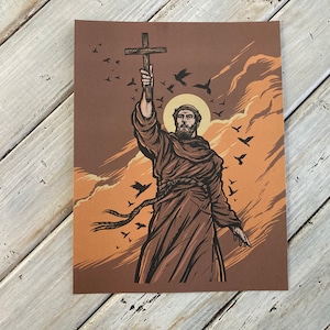 Saint Francis of Assisi 8.5" x 11" Large Print