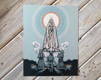 Our Lady of Fatima 8.5" x 11" Large Print