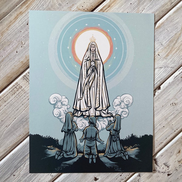 Our Lady of Fatima 8.5" x 11" Large Print