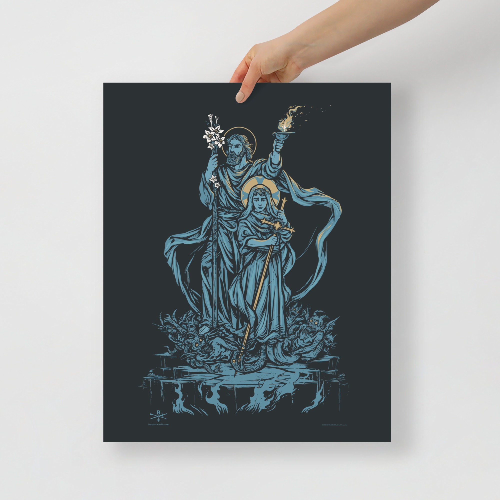 Saint Joseph Terror of Demons Poster Etsy