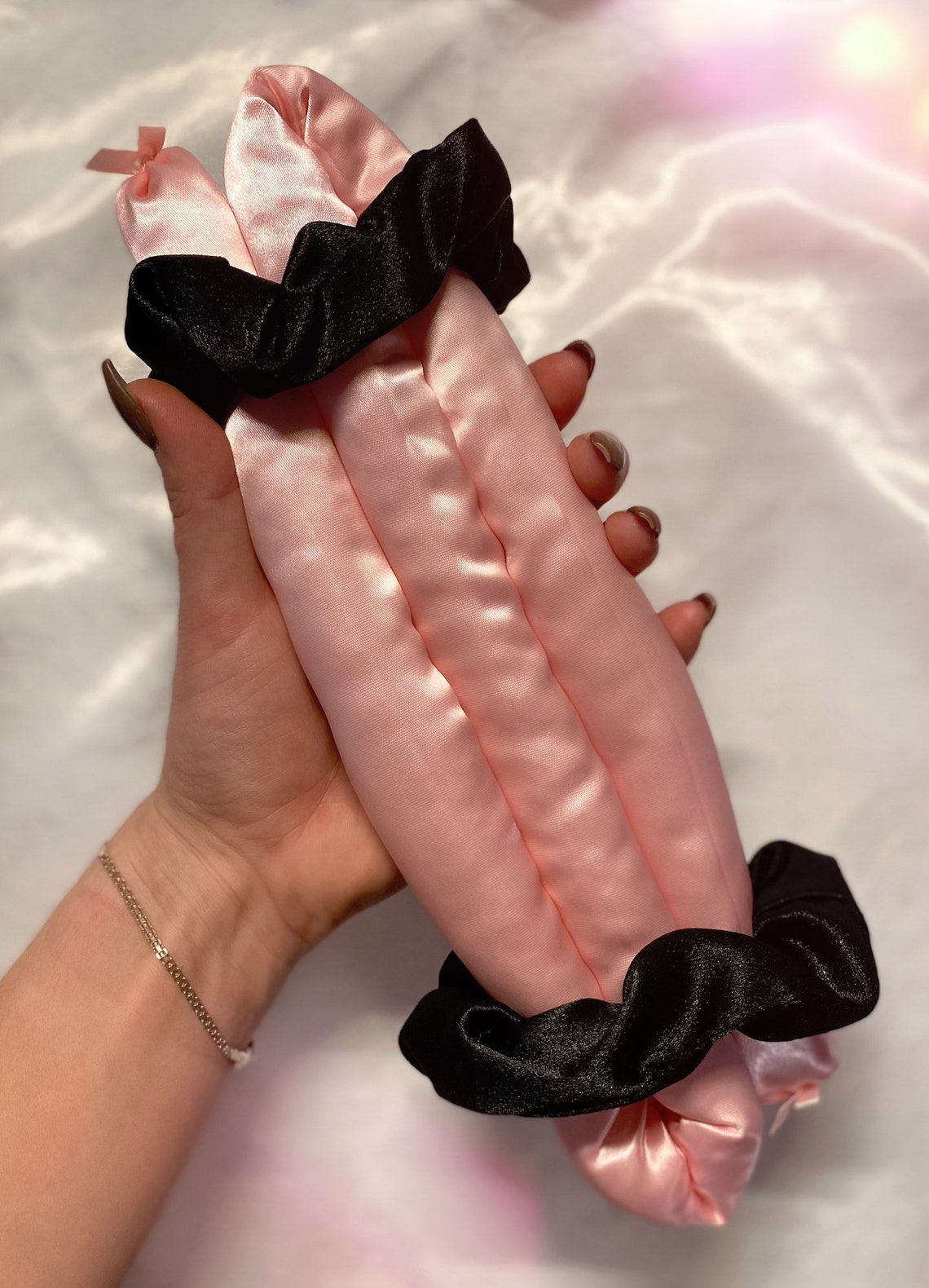 SilkyStyling heatless curler QUICK DISPATCH Baby Pink