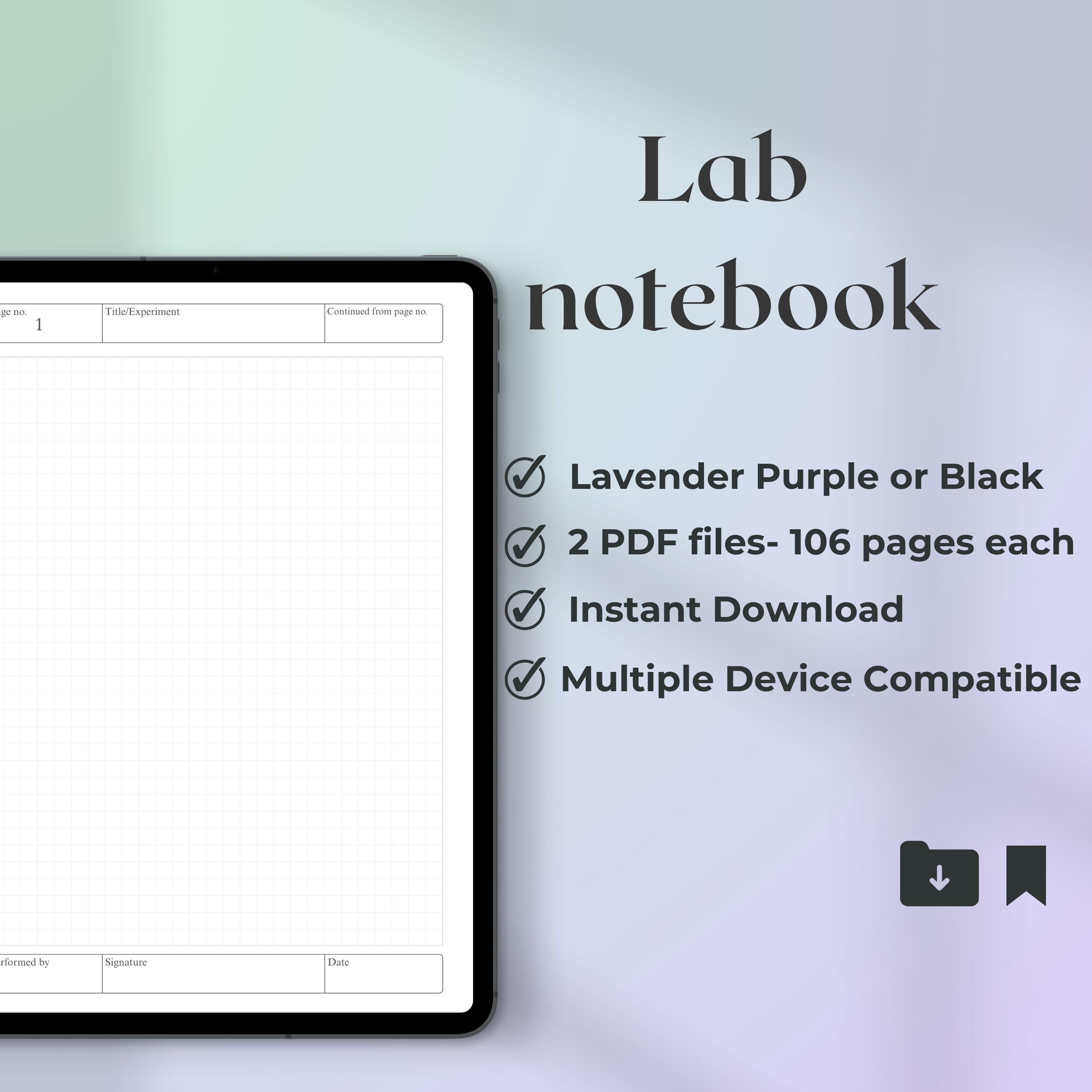 Digital Laboratory Notebook Experiment Lab Report Template Design Data ...
