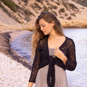 Black Knit Shrug