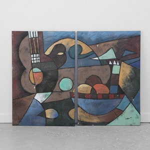 Cubist Still Life Painting, Set