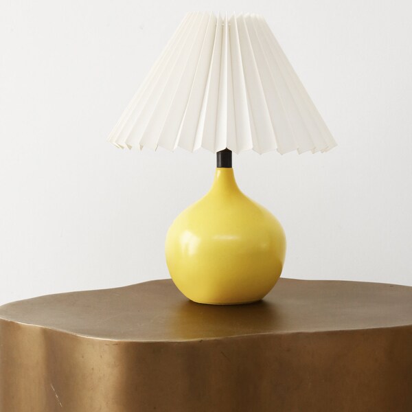 Yellow Ceramic Table Lamp