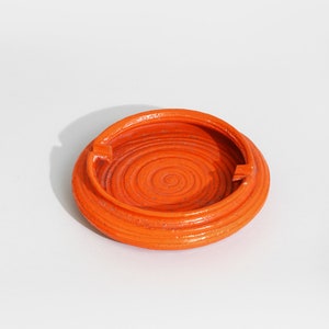 Orange Spiral Ashtray