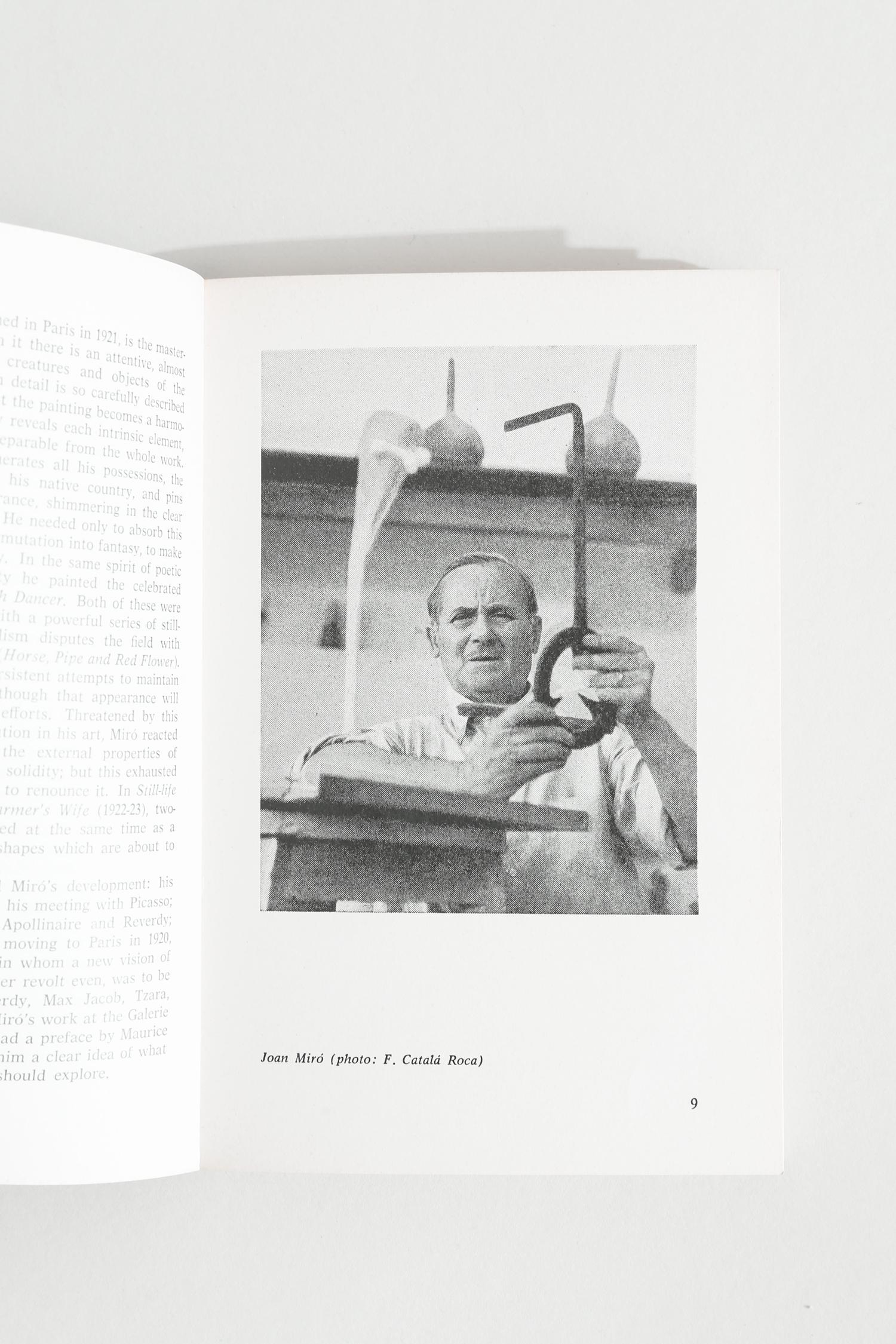 Vintage Miró Art Book: First Edition, Jacques Dupin Introduction