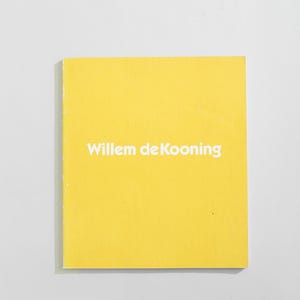 Willem de Kooning Exhibition Book