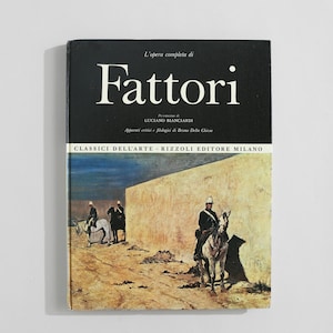 Giovanni Fattori Art Book: 1970s Italian Edition