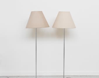 Chrome Minimalist Floor Lamp Set
