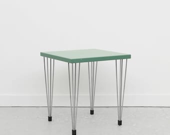 Vintage Danish Side Table Hairpin Legs by PIN AGE Table Design