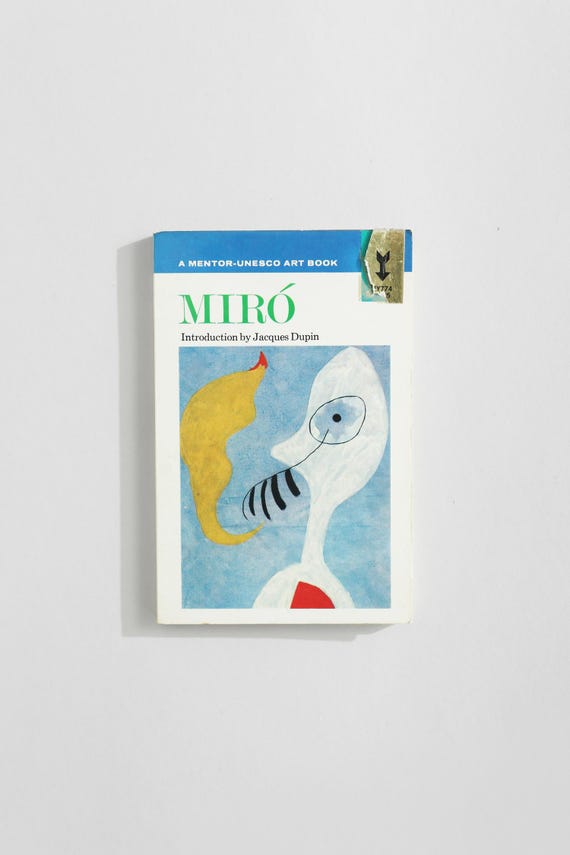 MIRÓ by Jacques Dupin Vintage Miró Art Book: First Edition, Jacques Dupin Introduction