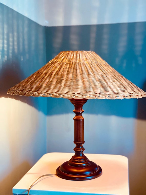 rattan table lamp shade