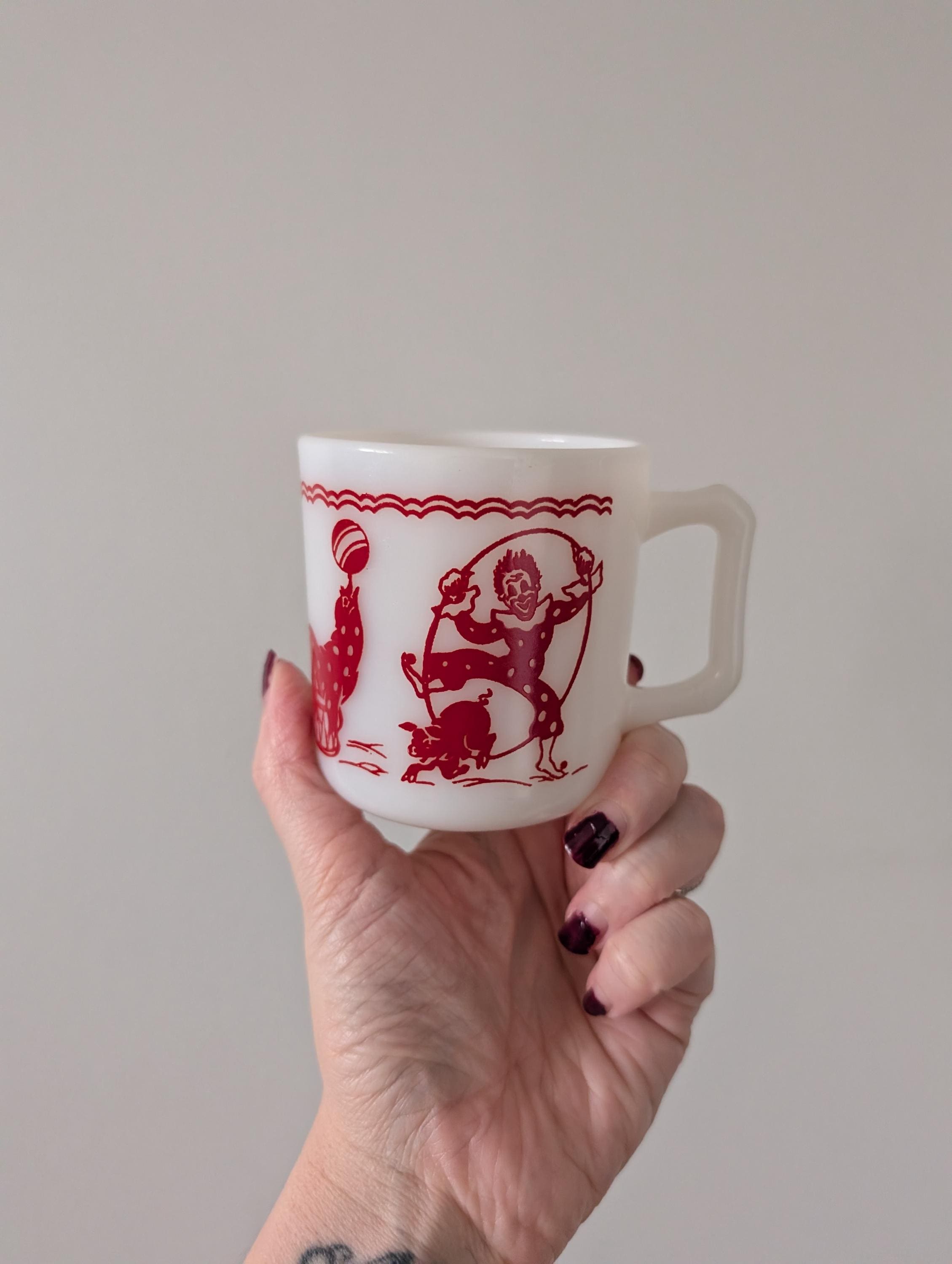 70s Milk Glass Mugs - Etsy