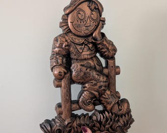 Vintage 1970s Raggedy Andy Plastic Wall Hanger, Syroco Style