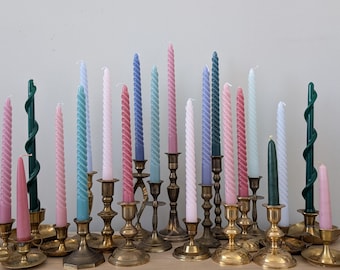 Vintage Brass Candlesticks – Choose Your Own, Wedding Decor