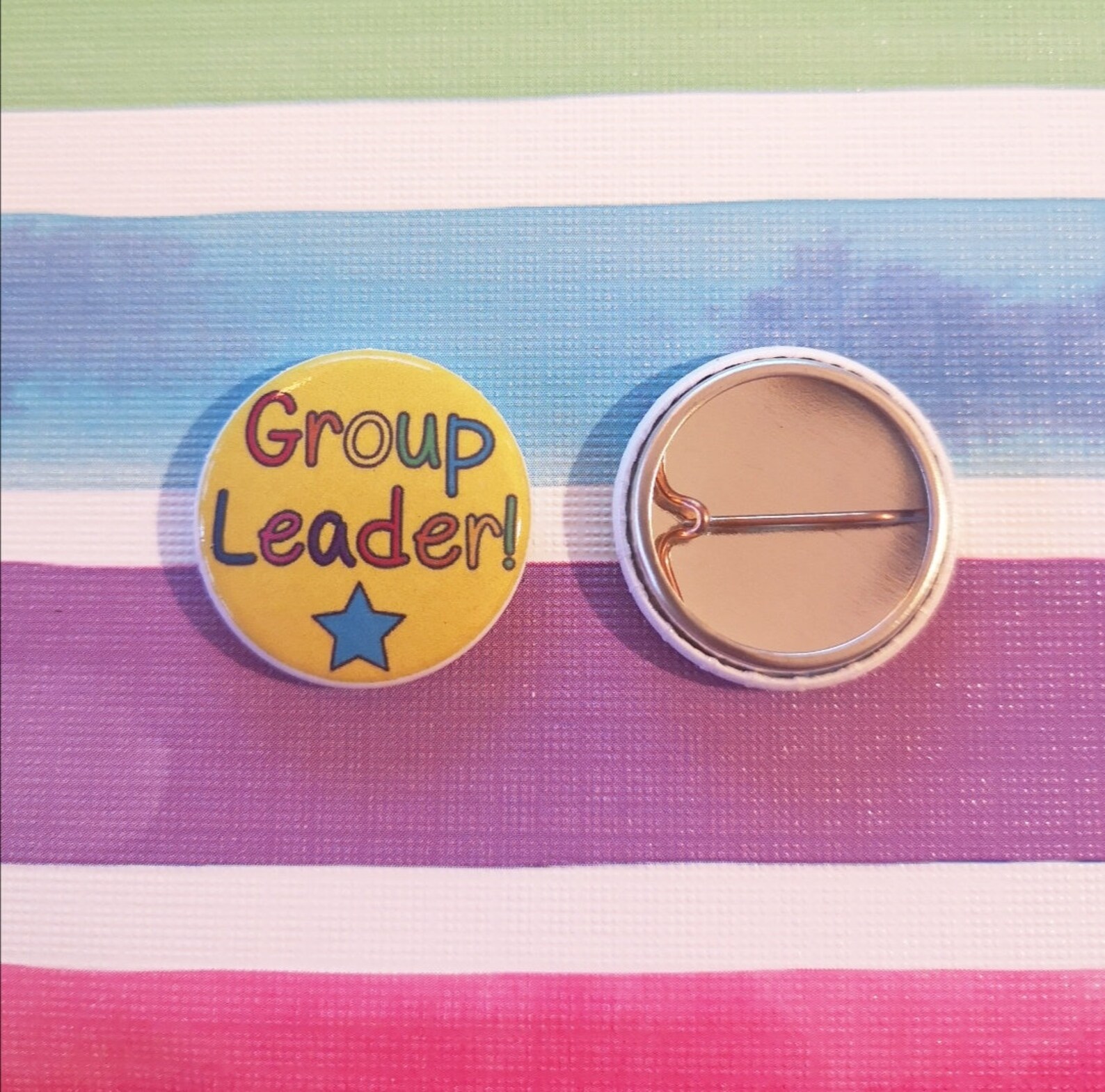 Pack of 4 Group Leader Badges Classroom Stationery Etsy