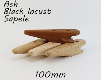 Bitta di bloccaggio per barche in legno da 100 mm (4 pollici) - quercia, frassino, robinia, sapelli.
