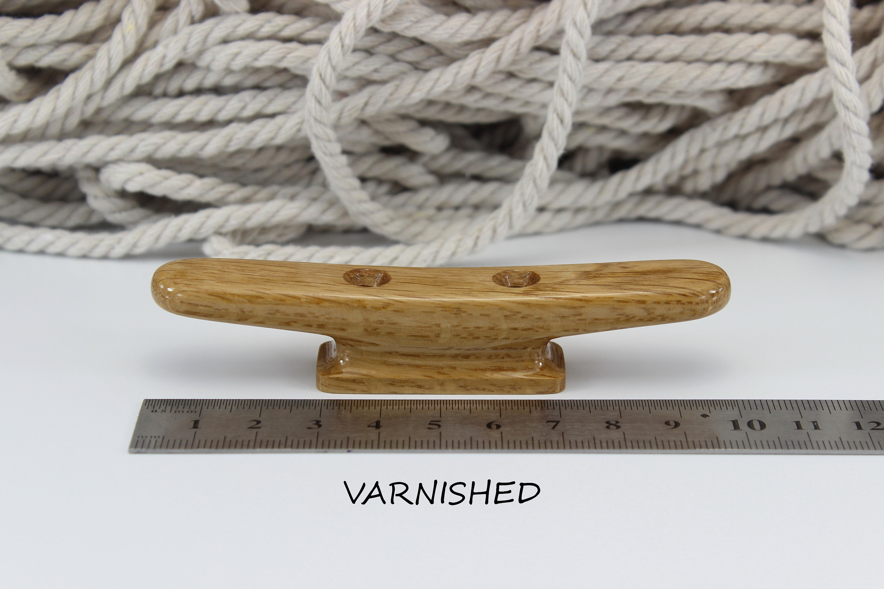 Wooden Boat Cleat 100mm 4 inch oak Etsy