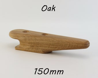 Wooden Boat Jamming Cleat 150mm (6 inch) - oak.
