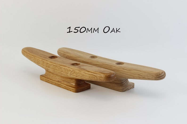 Wooden Boat Cleat 150mm 6 Inch Oak Etsy
