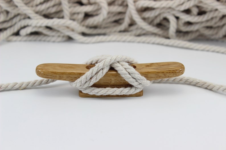 Wooden Boat Cleat 100mm 4 Inch Oak Etsy