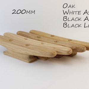 Wooden Boat Cleat 200mm (8 inch), oak, white ash, black ash, black locust.