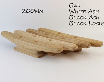 Wooden Boat Cleat 200mm (8 inch), oak, white ash, black ash, black locust.