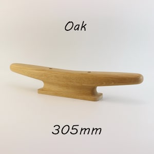 Wooden Boat Cleat 305mm (12 inch), oak