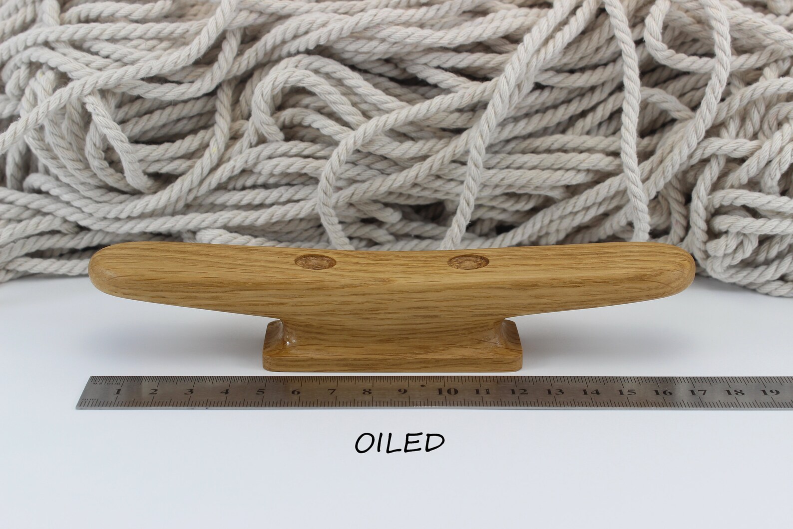 Wooden Boat Cleat 175mm 7 inch oak Etsy