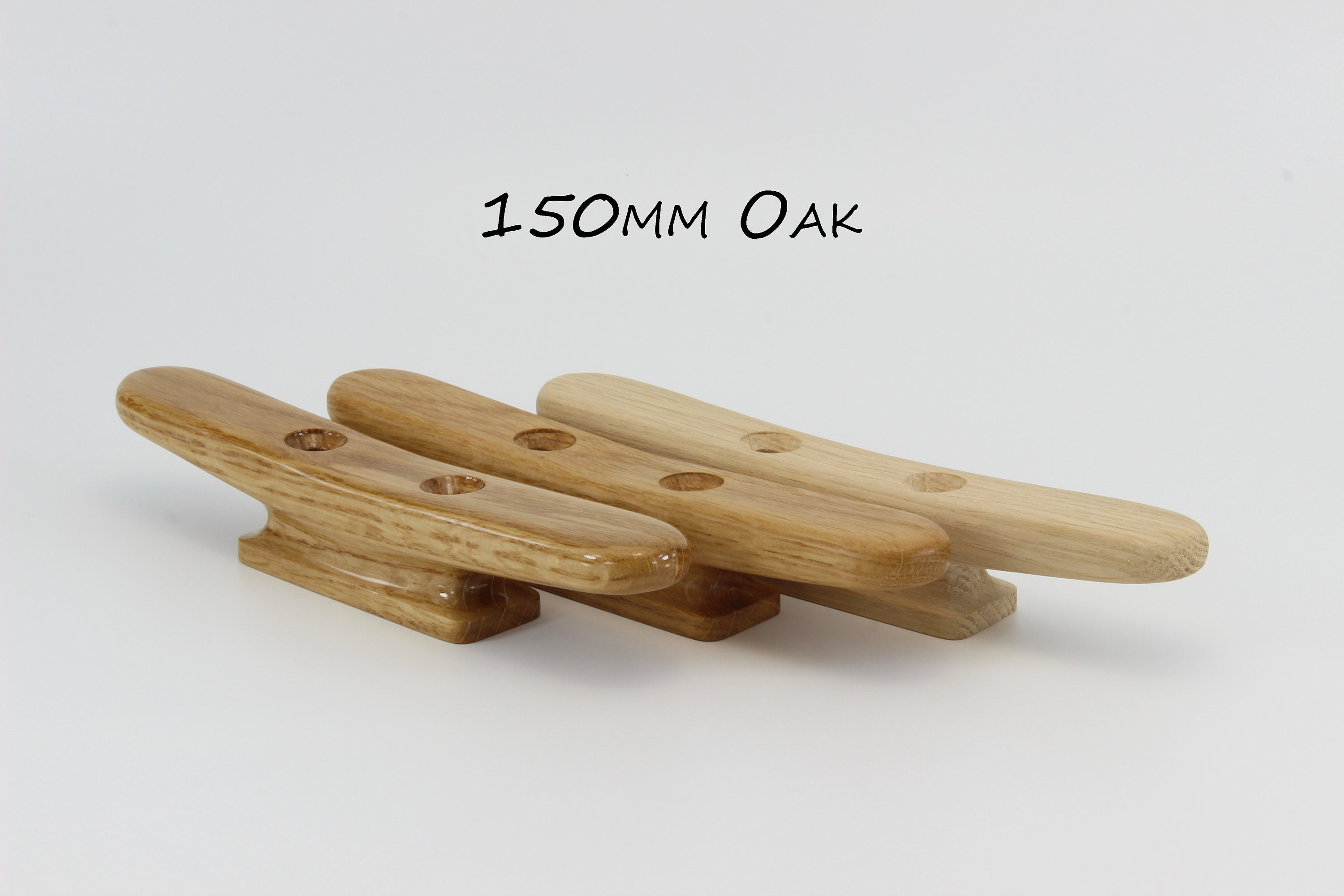 Wooden Boat Cleat 150mm 6 inch oak Etsy