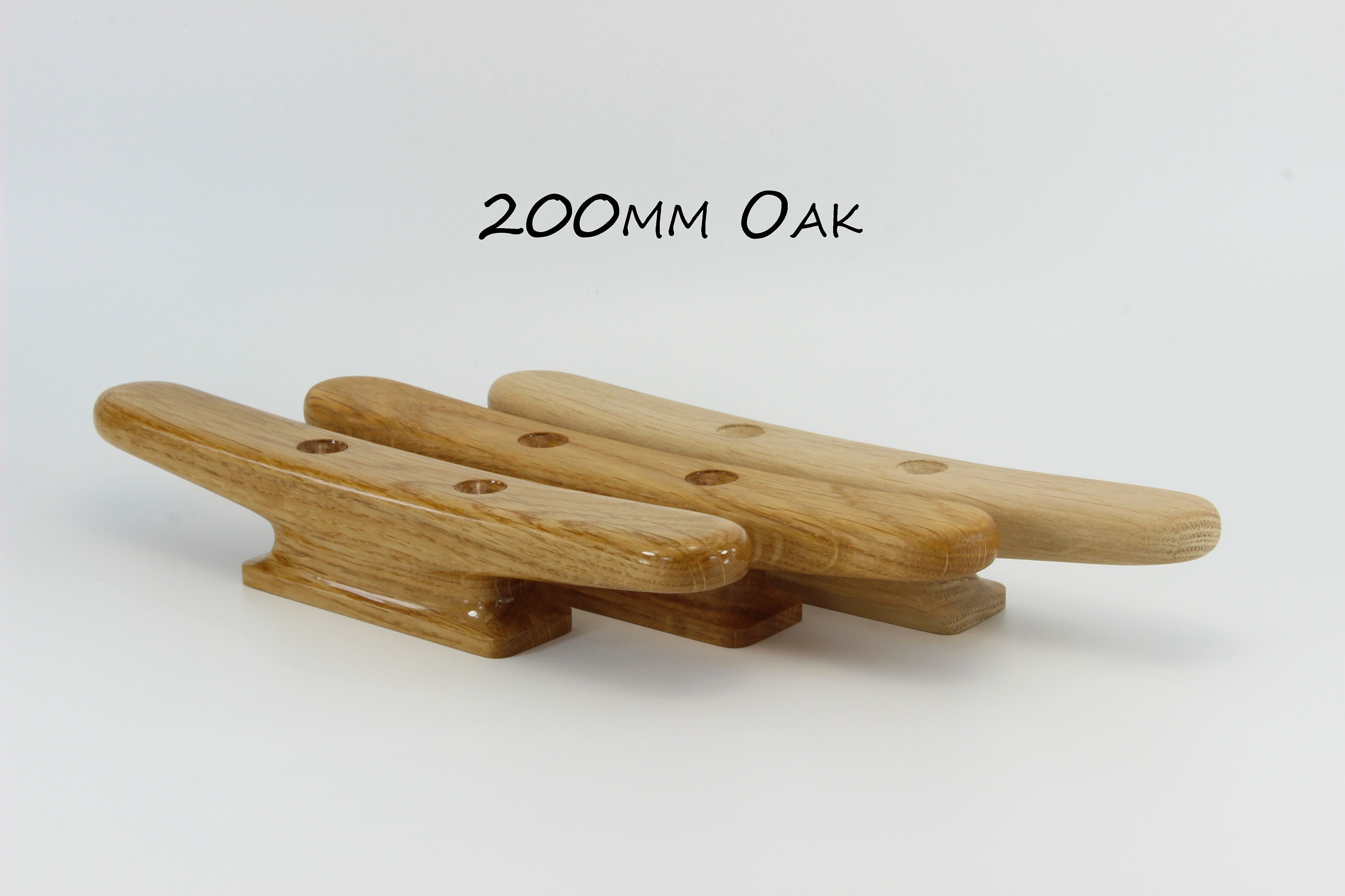 Wooden Boat Cleat 200mm 8 inch oak Etsy