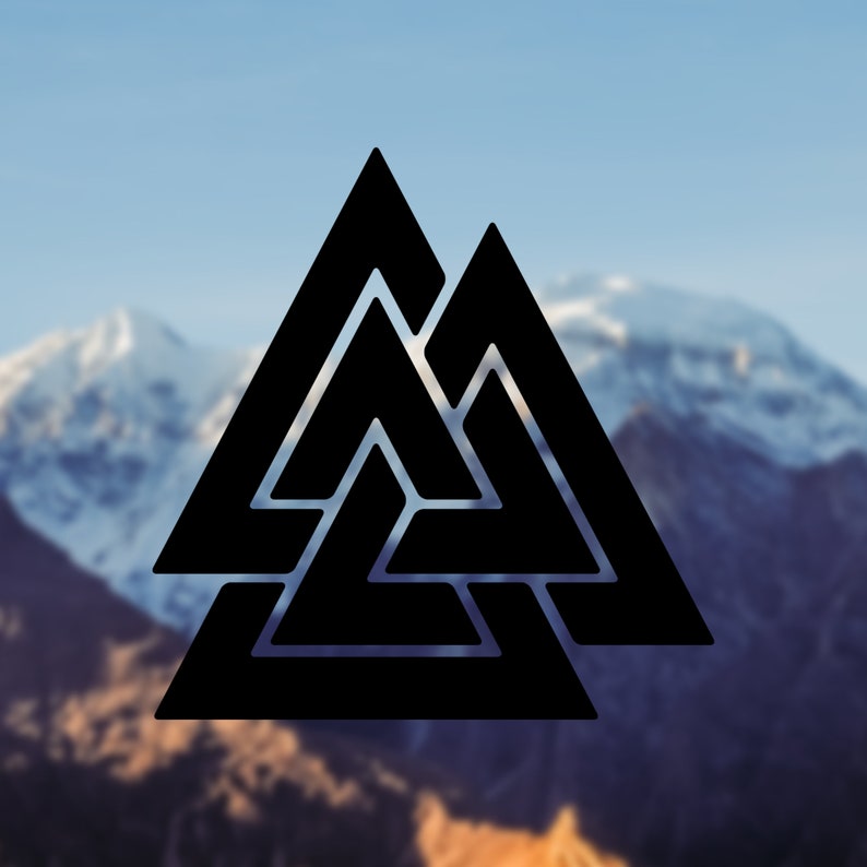 Valknut Norse Viking Vinyl Decal Car Sticker Decal Tumbler Etsy
